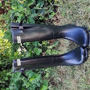 Hunter Black Winter Rain Boots Waterproof Durable